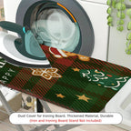 1-Piece Christmas Plaid Gingerbread  Ironing Board Cover, Universal Size, Without Board