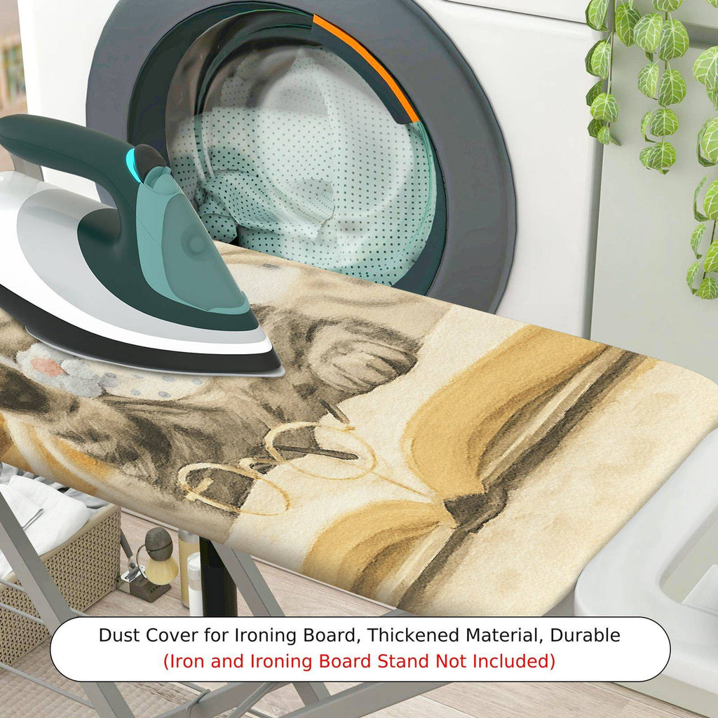 1-Piece Cat Cute Cozy  Ironing Board Cover, Universal Size, Without Board