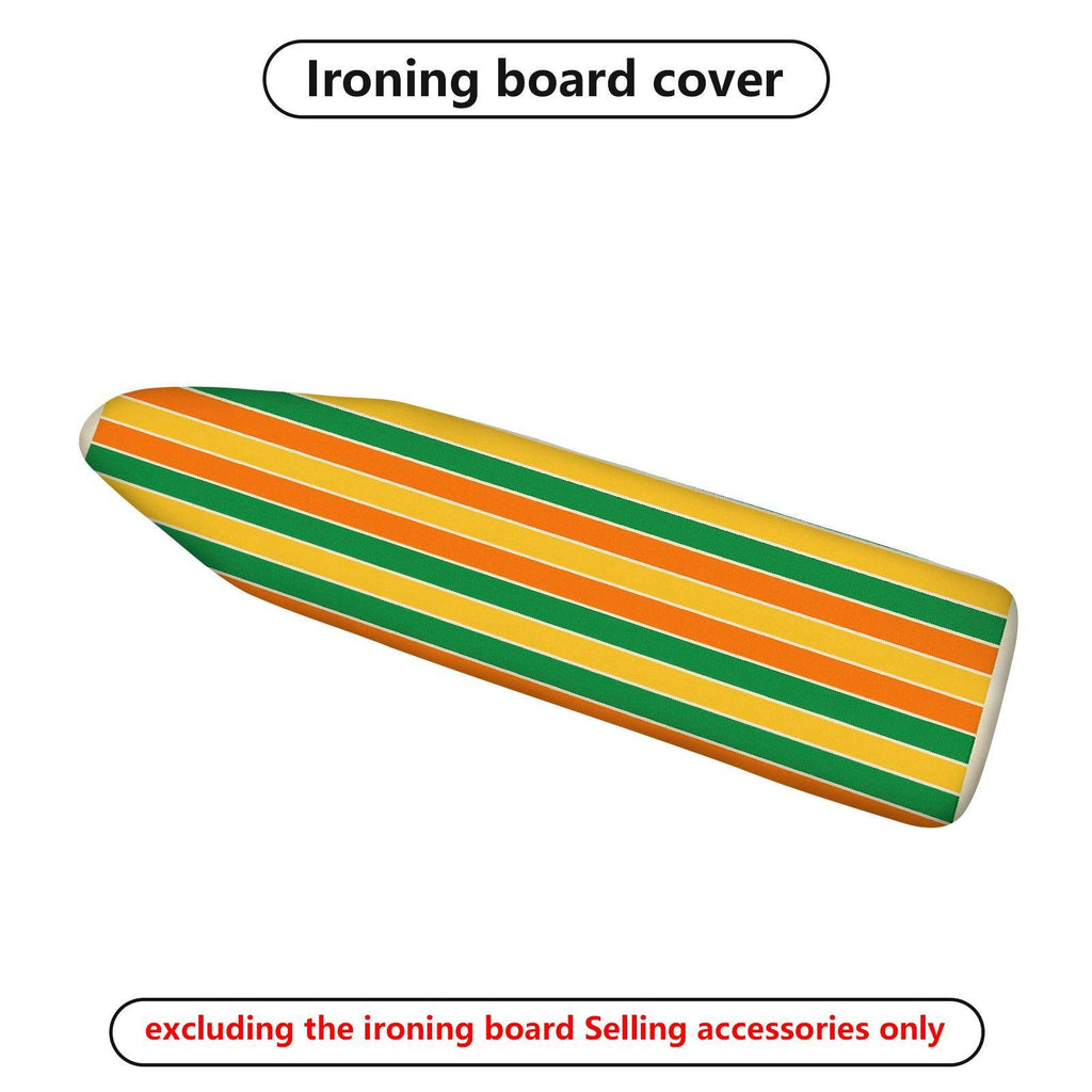 1-Piece Colorful Vibrant Striped  Ironing Board Cover, Universal Size, Without Board