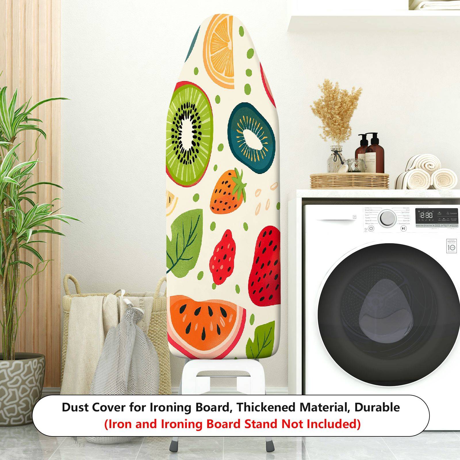 1-Piece Fruit Pattern Colorful Kiwi Strawberry  Ironing Board Cover, Universal Size, Without Board