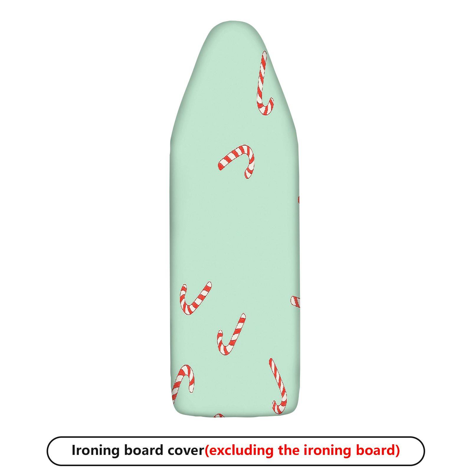 1-Piece Christmas Candy Cane Holiday  Ironing Board Cover, Universal Size, Without Board