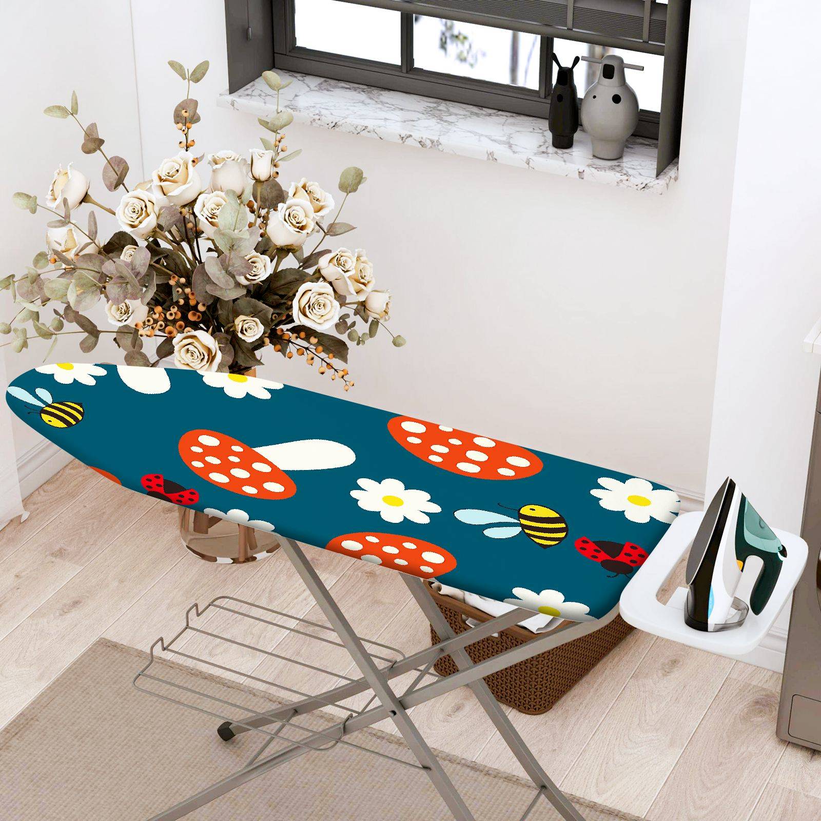 1-Piece Floral Animal  Ironing Board Cover, Universal Size, Without Board
