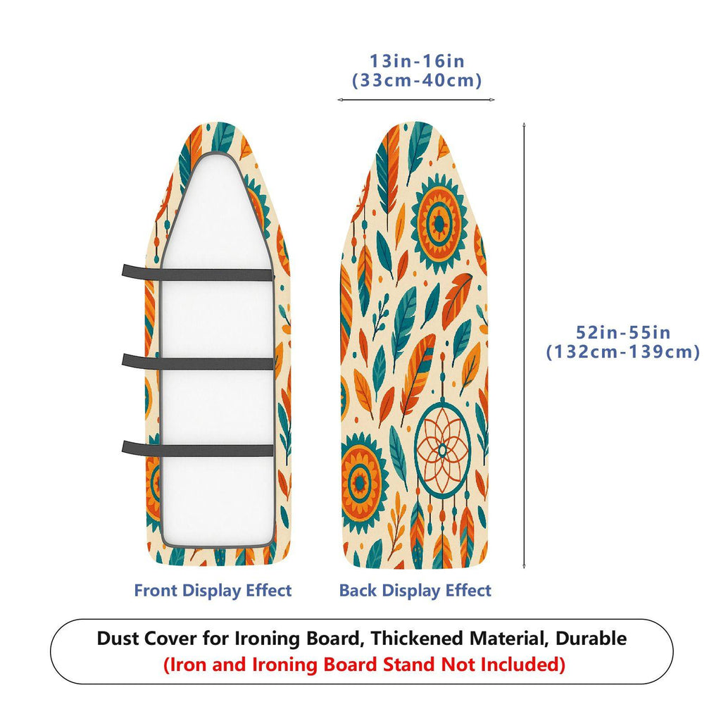 1-Piece Bohemian Dreamcatcher Feather  Ironing Board Cover, Universal Size, Without Board
