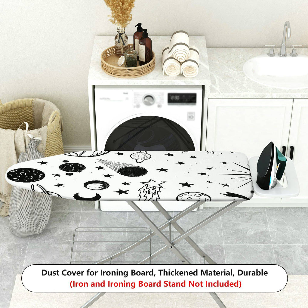 1-Piece Space Stars Planets  Ironing Board Cover, Universal Size, Without Board