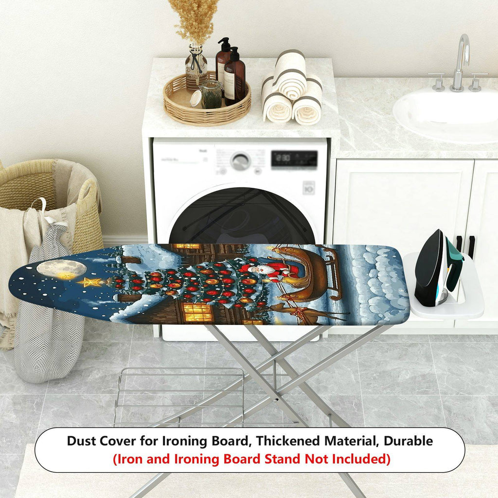1-Piece Christmas Winter Santa  Ironing Board Cover, Universal Size, Without Board