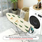 1-Piece Christmas Tree Bow Star  Ironing Board Cover, Universal Size, Without Board