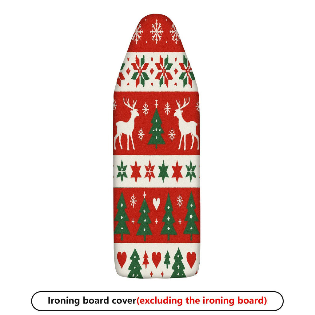 1-Piece Reindeer Tree Snowflake  Ironing Board Cover, Universal Size, Without Board