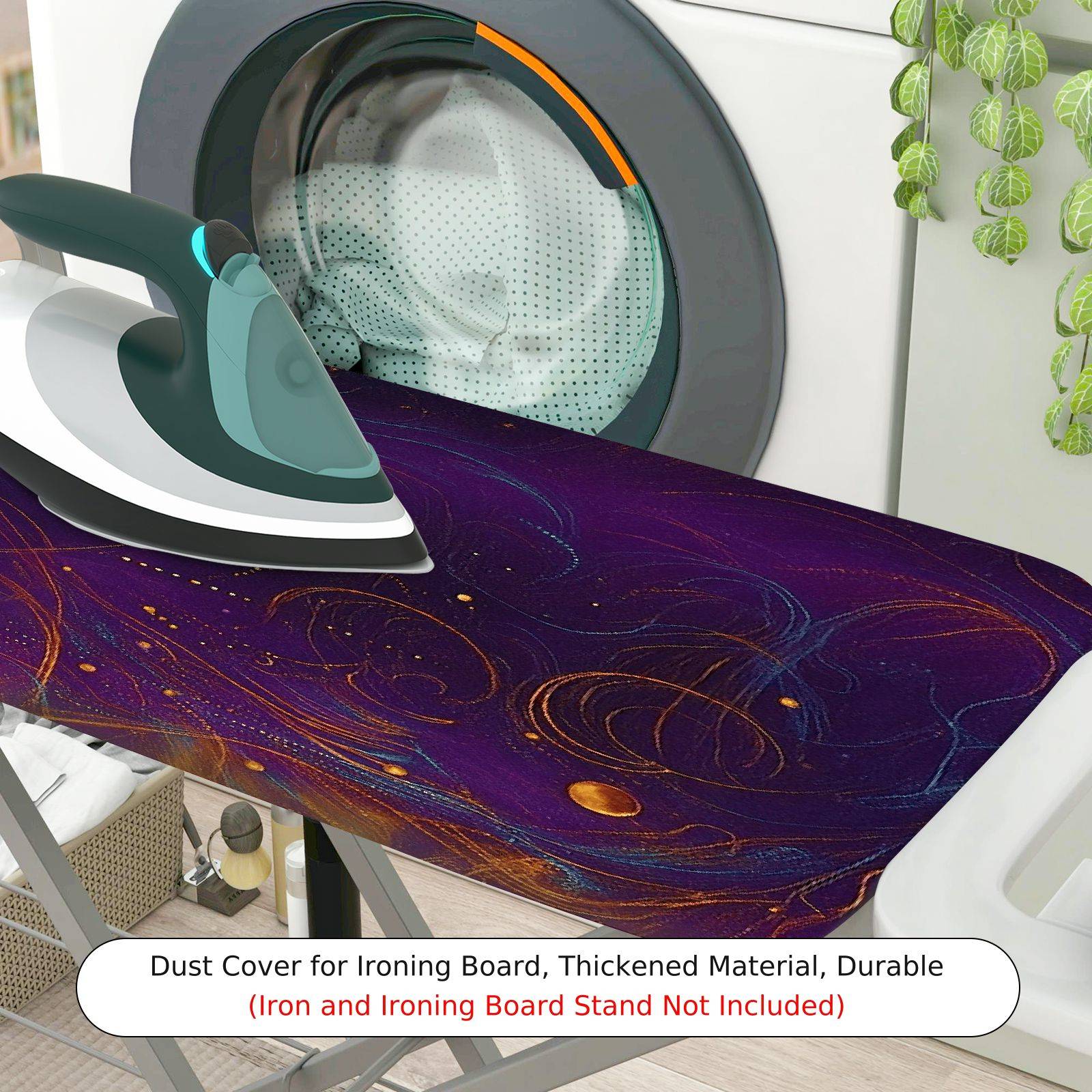 1-Piece Cosmic Starry Night Abstract  Ironing Board Cover, Universal Size, Without Board