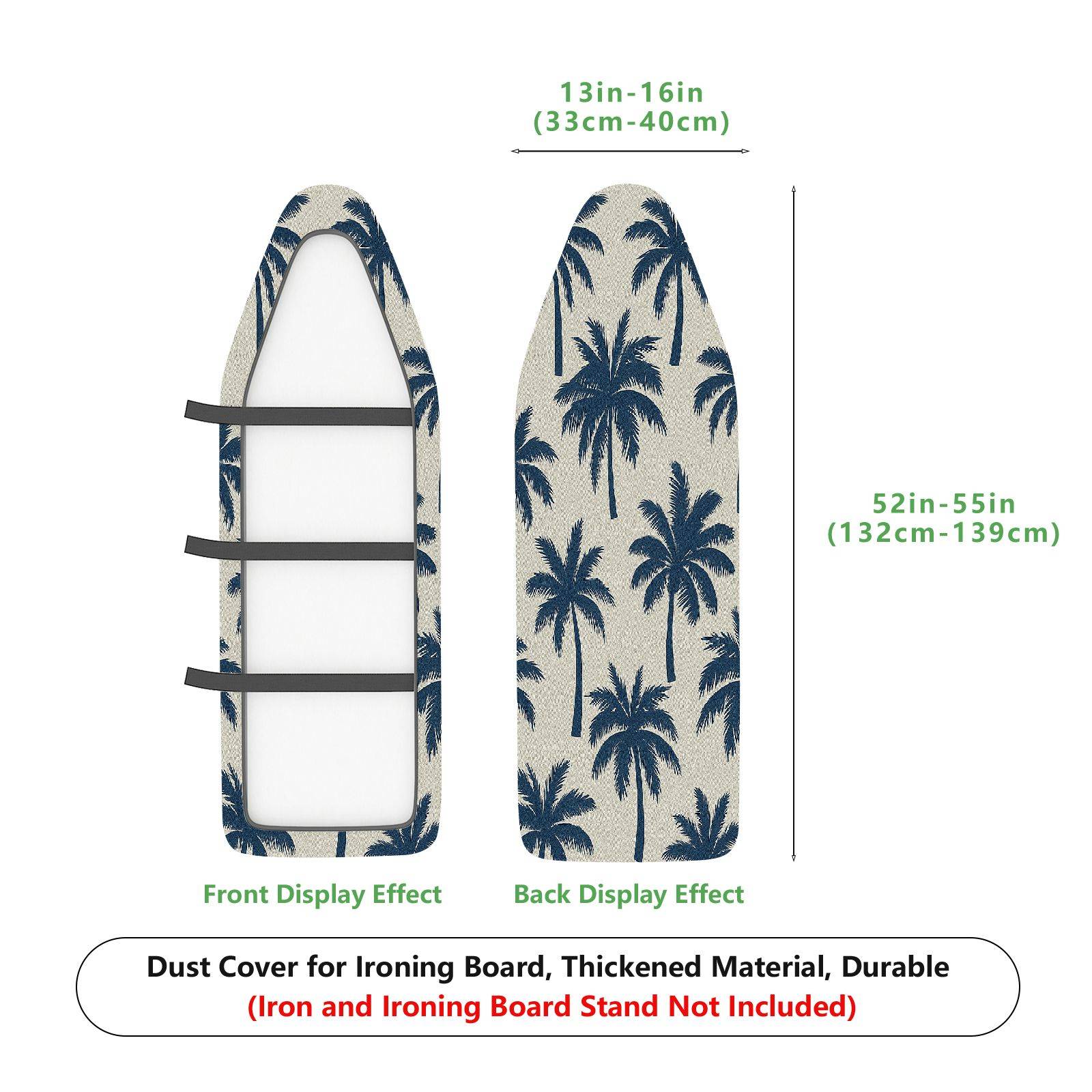 1-Piece Palm Tree Tropical Beach  Ironing Board Cover, Universal Size, Without Board