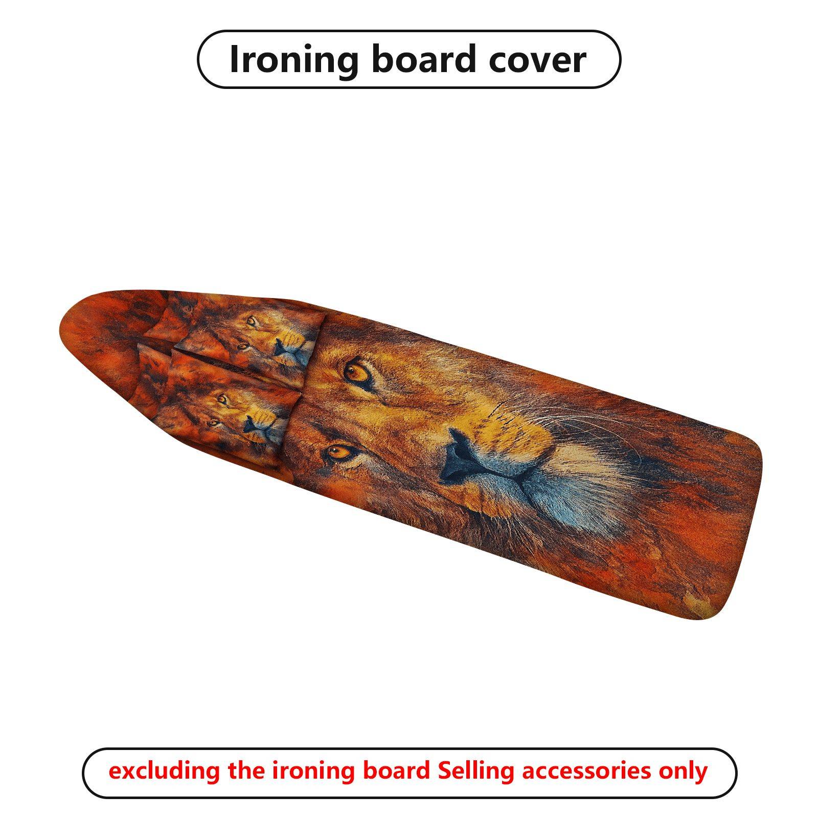 1-Piece Lion Animal Art Painting  Ironing Board Cover, Universal Size, Without Board