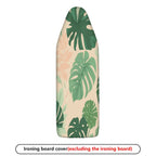 1-Piece Tropical Leaf Pattern Green Beige  Ironing Board Cover, Universal Size, Without Board