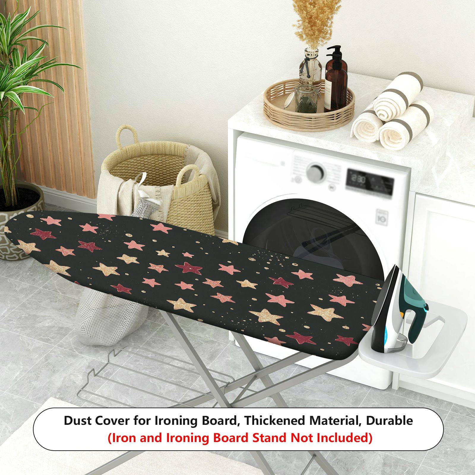 1-Piece Star Pattern Decor Colorful  Ironing Board Cover, Universal Size, Without Board