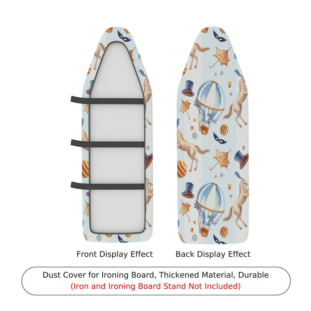 1-Piece Animals Hot Air Balloon Stars  Ironing Board Cover, Universal Size, Without Board