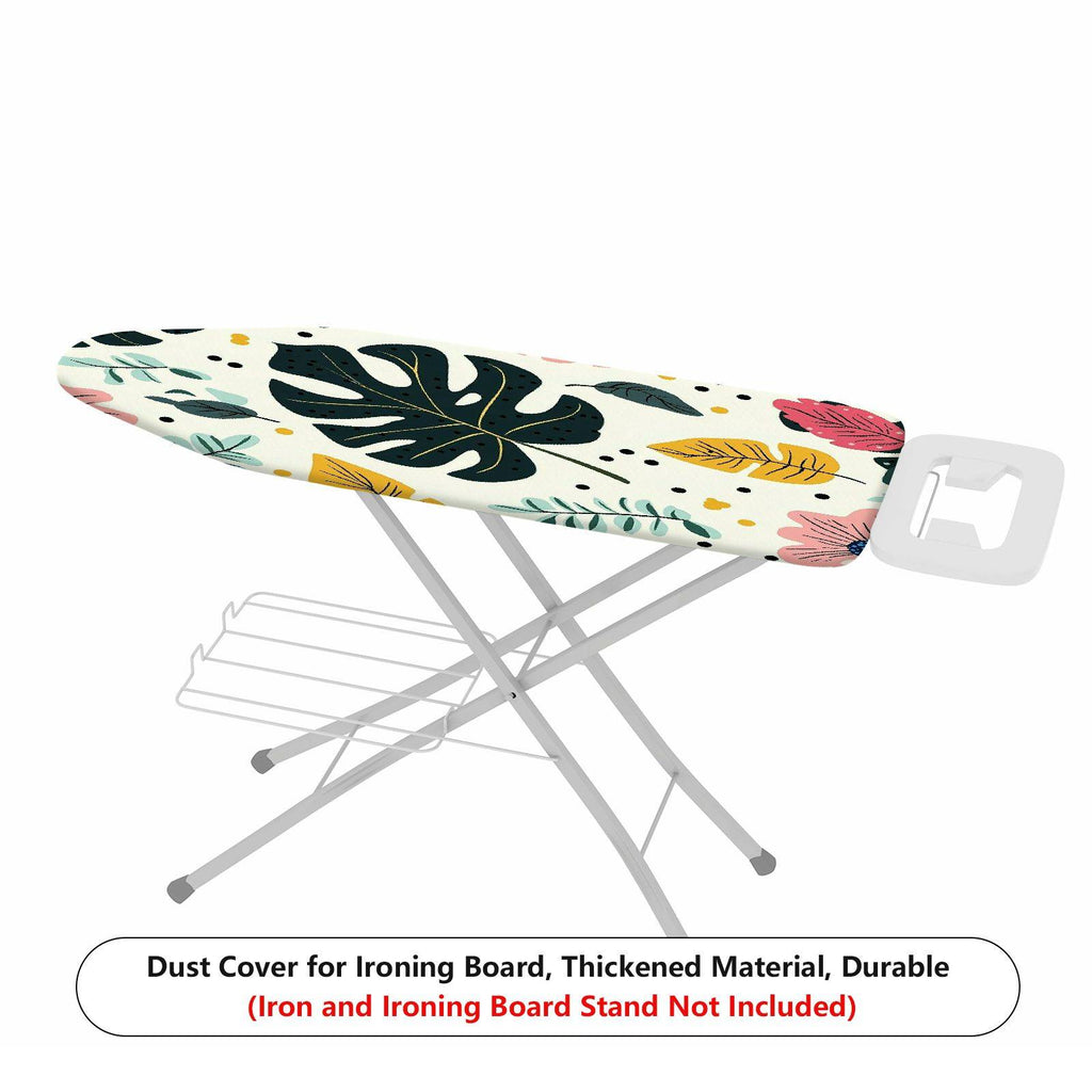 1-Piece Tropical Plant Leaf Pattern Jungle Style  Ironing Board Cover, Universal Size, Without Board