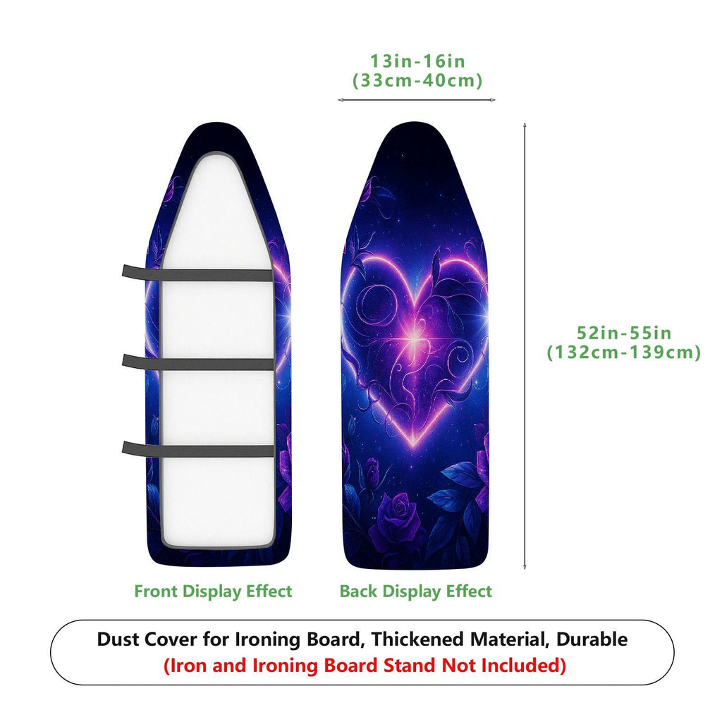 1-Piece Galaxy Roses Stars  Ironing Board Cover, Universal Size, Without Board