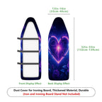 1-Piece Galaxy Roses Stars  Ironing Board Cover, Universal Size, Without Board
