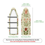 1-Piece Floral Pattern Retro Vintage  Ironing Board Cover, Universal Size, Without Board