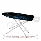 1-Piece Black Cat Blue Rose Elegant  Ironing Board Cover, Universal Size, Without Board