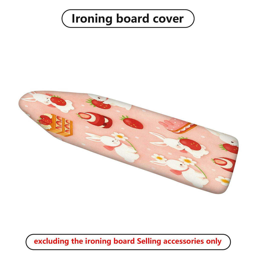 1-Piece Rabbit Strawberry Cake  Ironing Board Cover, Universal Size, Without Board