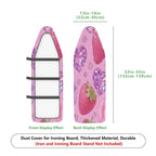 1-Piece Strawberry Diamond Rose  Ironing Board Cover, Universal Size, Without Board