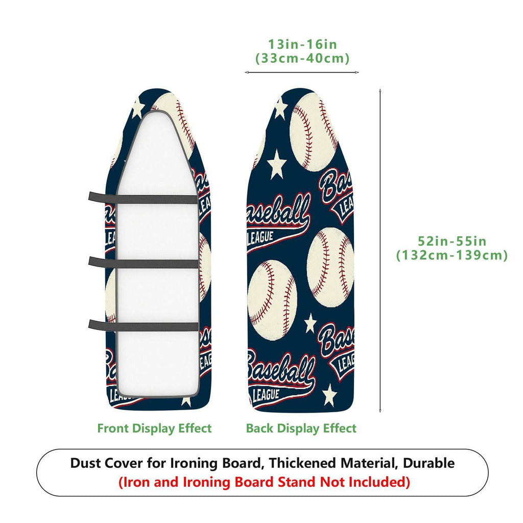 1-Piece Baseball Sports Stars  Ironing Board Cover, Universal Size, Without Board