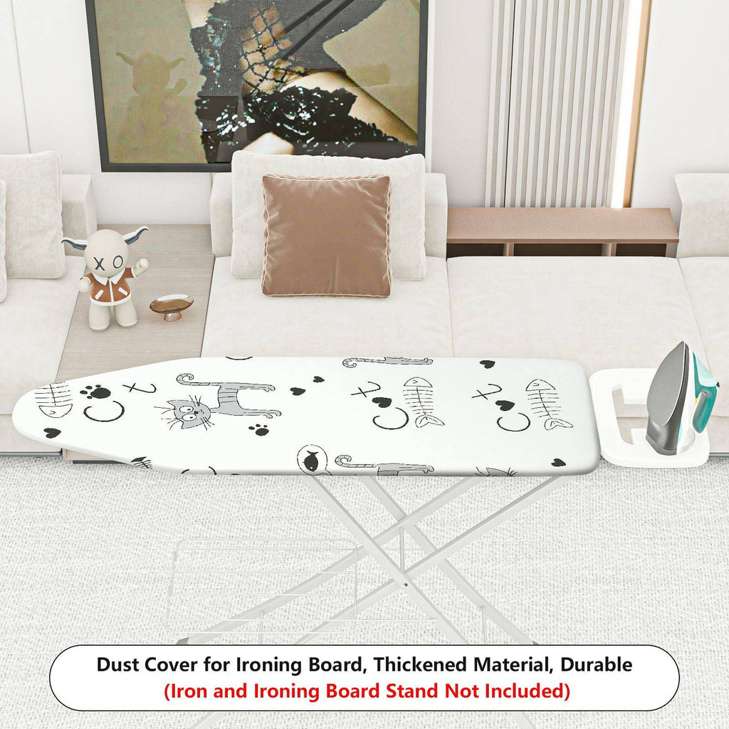 1-Piece Cat Fish Paw  Ironing Board Cover, Universal Size, Without Board