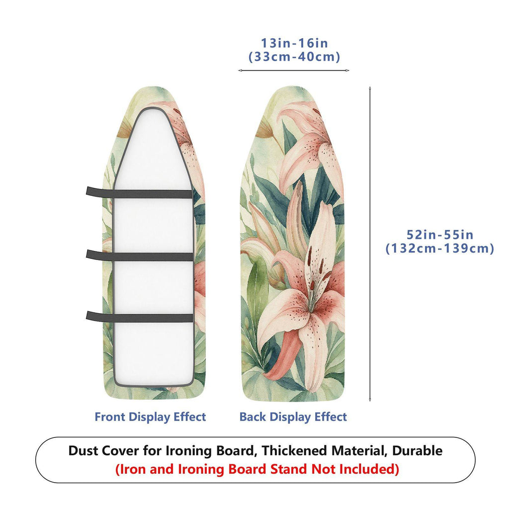 1-Piece Floral Pattern, Tropical Atmosphere, Elegant Design, Household  Ironing Board Cover, Universal Size, Without Board