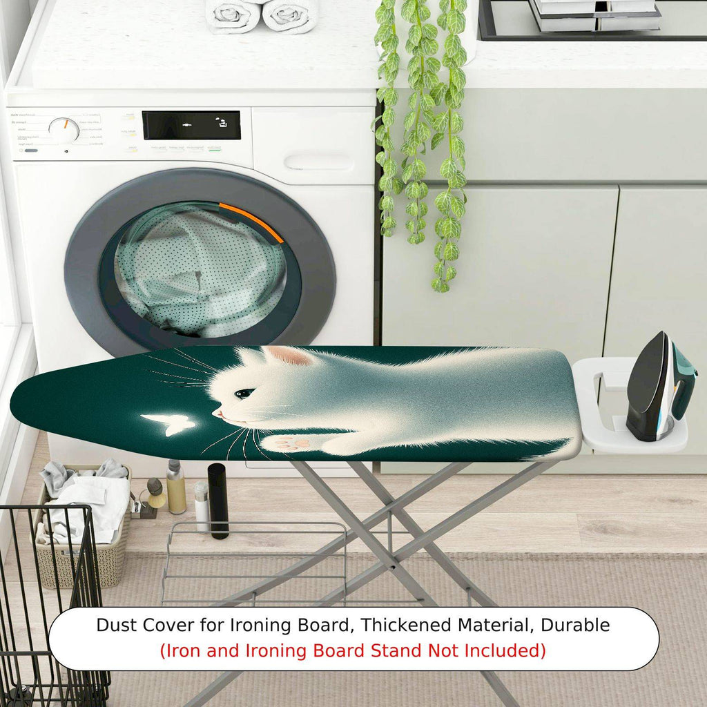 1-Piece Cat Butterfly Elegant  Ironing Board Cover, Universal Size, Without Board
