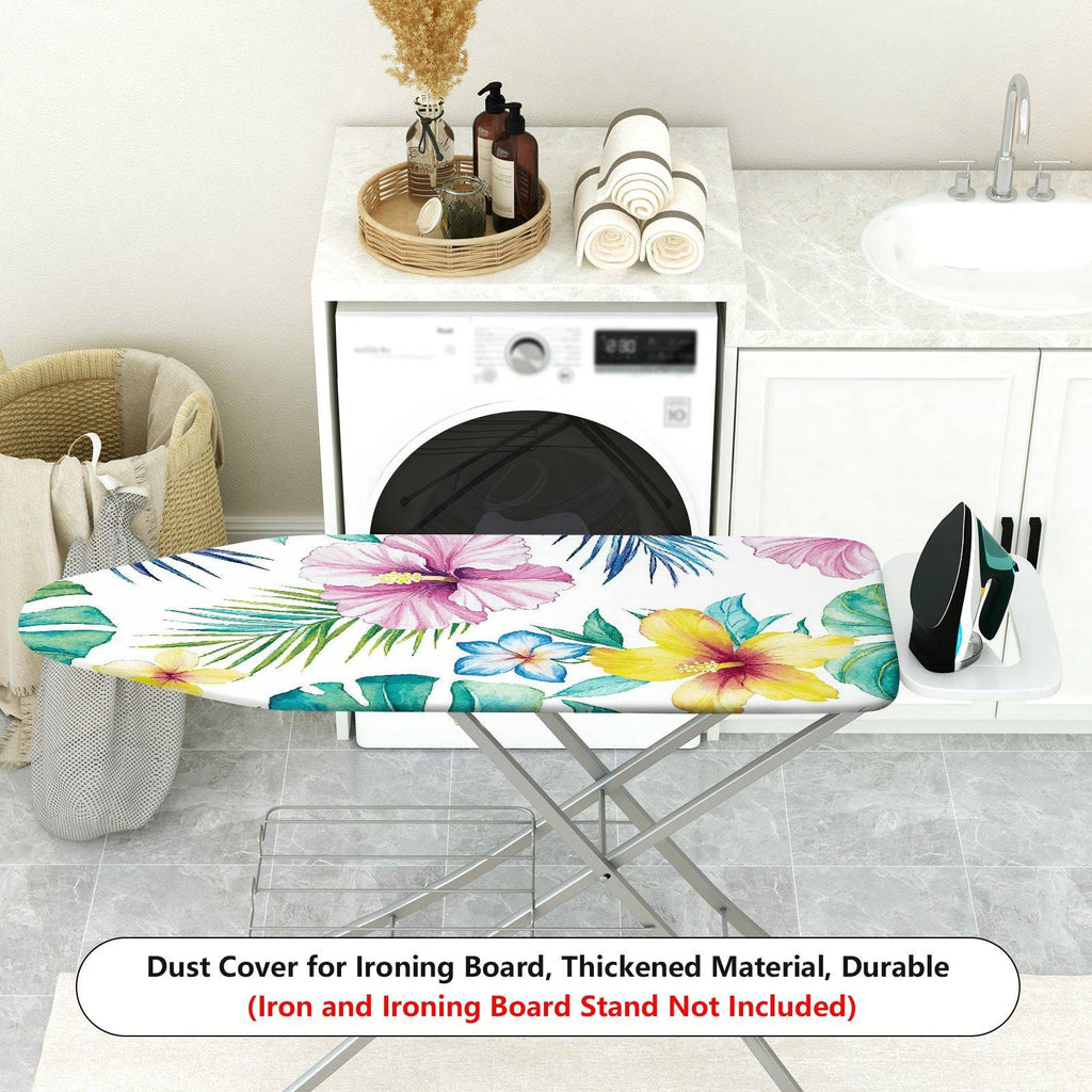 1-Piece Floral Tropical Colorful  Ironing Board Cover, Universal Size, Without Board