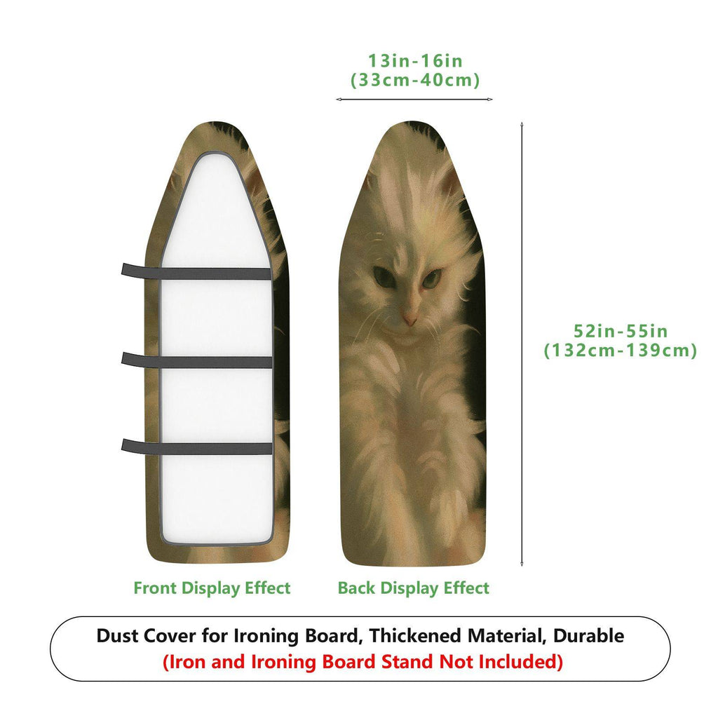 1-Piece Cat Print Feline Design Animal Art  Ironing Board Cover, Universal Size, Without Board