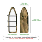 1-Piece Cat Print Feline Design Animal Art  Ironing Board Cover, Universal Size, Without Board