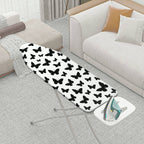 1-Piece Butterfly Pattern Black And White Elegant  Ironing Board Cover, Universal Size, Without Board