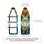 1-Piece Swan Blue Rose Starry  Ironing Board Cover, Universal Size, Without Board