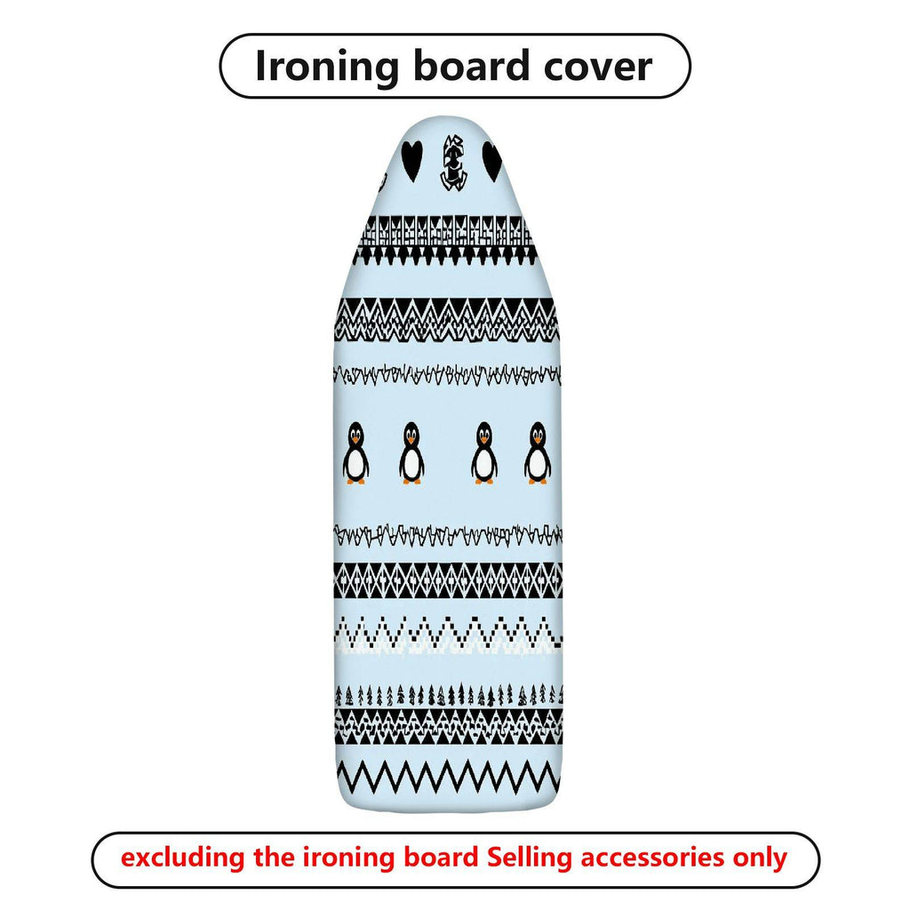 1-Piece Penguin Heart Tribal  Ironing Board Cover, Universal Size, Without Board