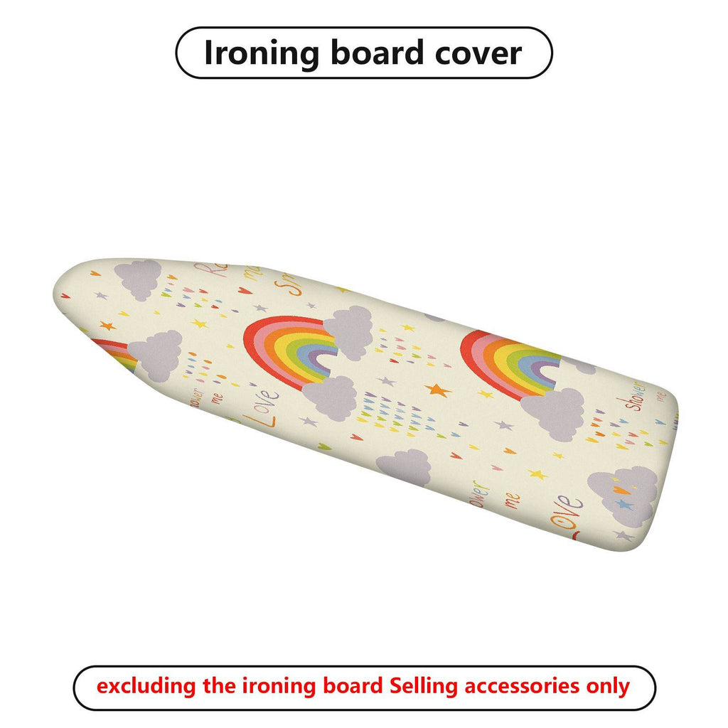 1-Piece Rainbow Cloud Star  Ironing Board Cover, Universal Size, Without Board