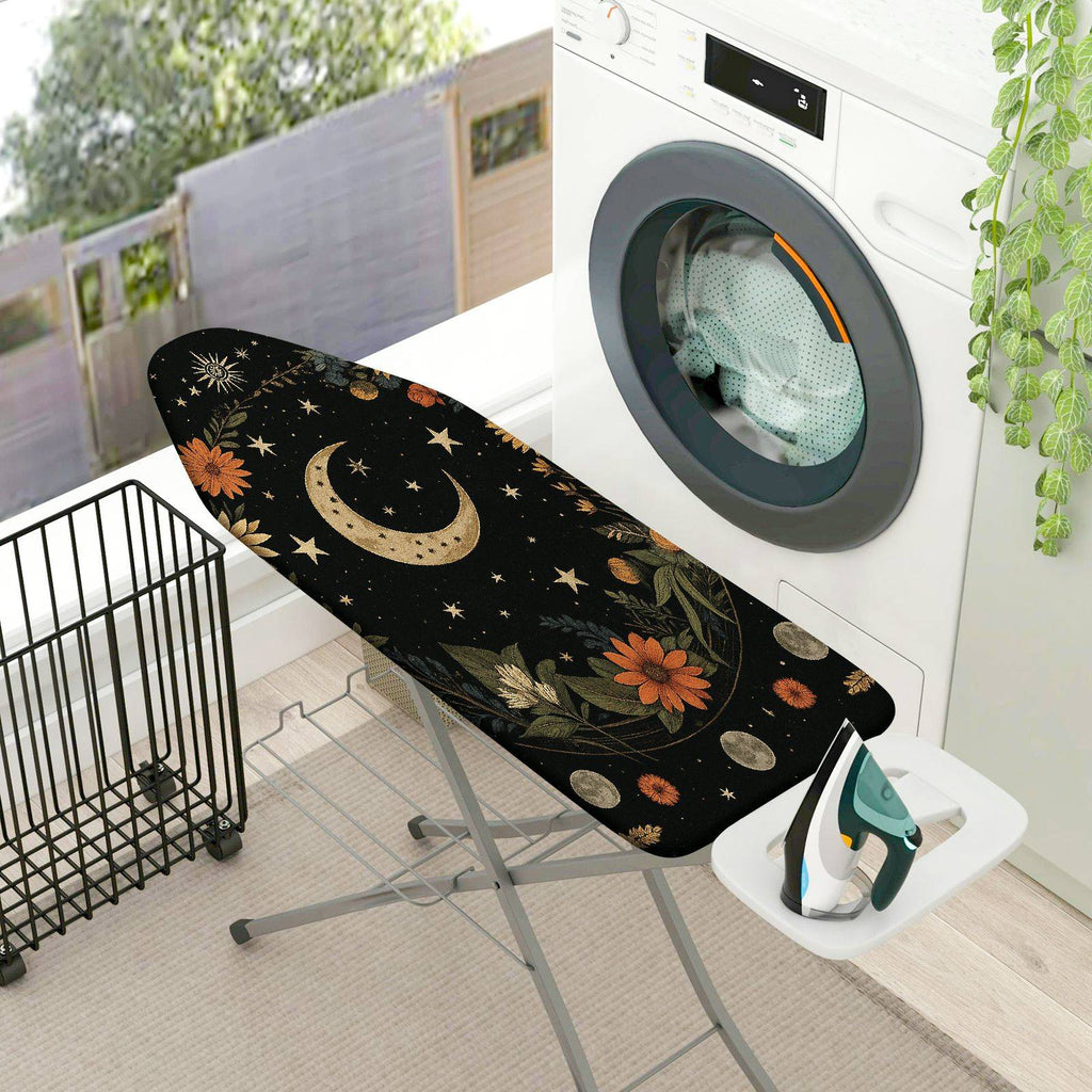 1-Piece floral moon star  Ironing Board Cover, Universal Size, Without Board