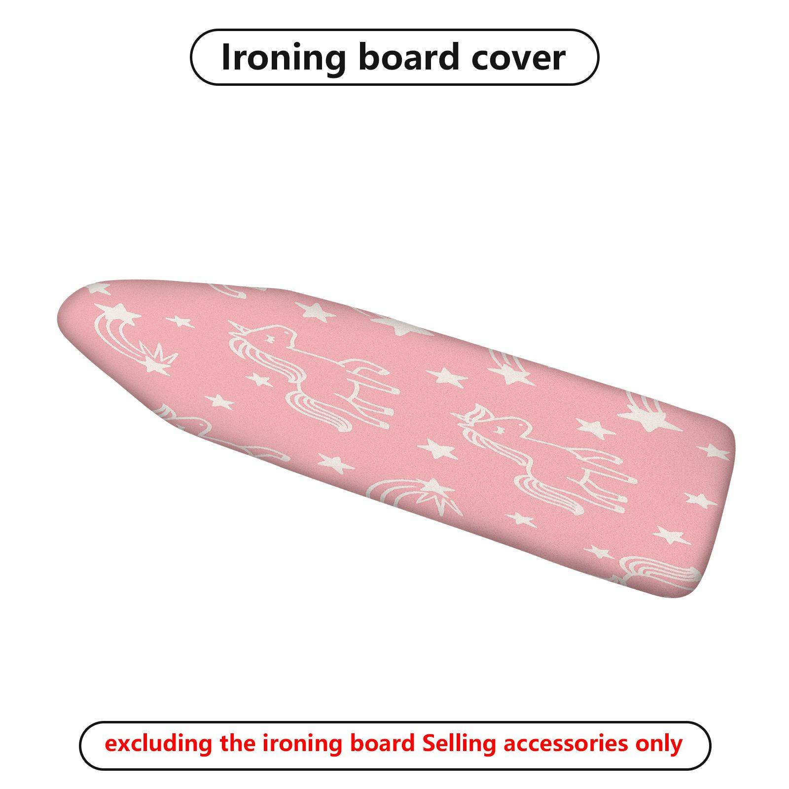 1-Piece Unicorn Star Pink  Ironing Board Cover, Universal Size, Without Board