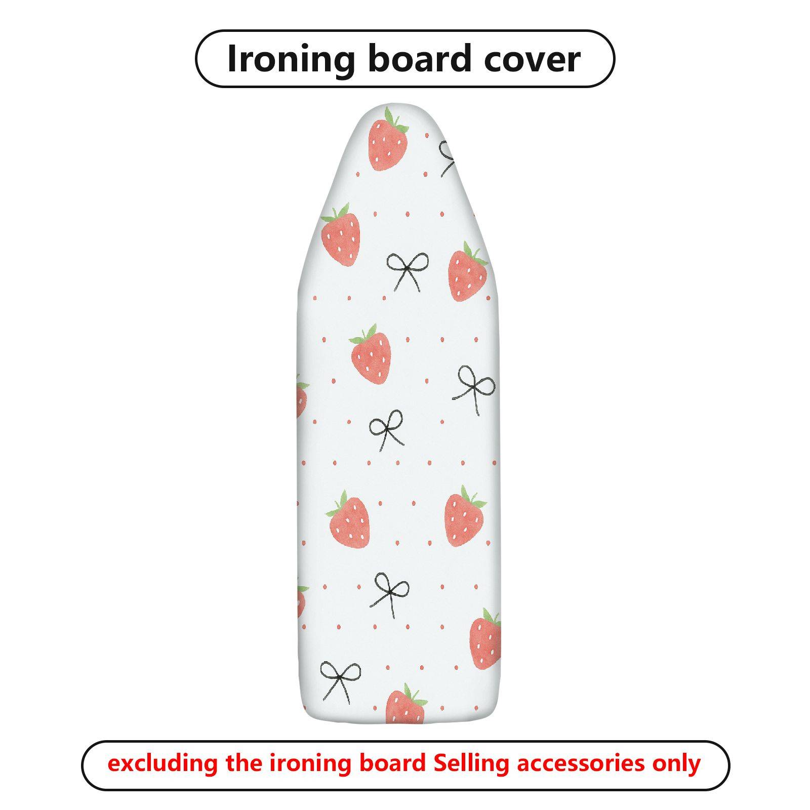 1-Piece Strawberry Bowknot Polka Dot  Ironing Board Cover, Universal Size, Without Board