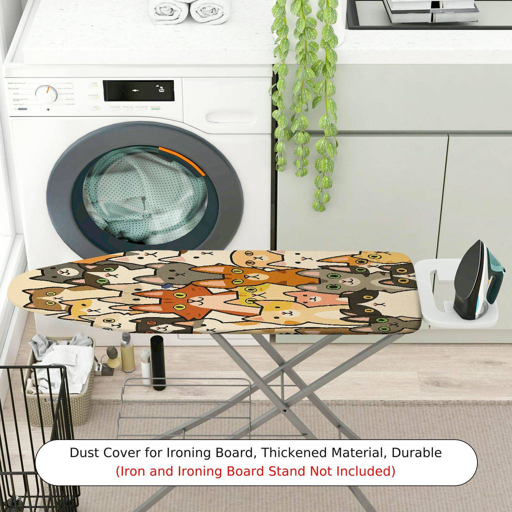 1-Piece Cats  Fun  Ironing Board Cover, Universal Size, Without Board
