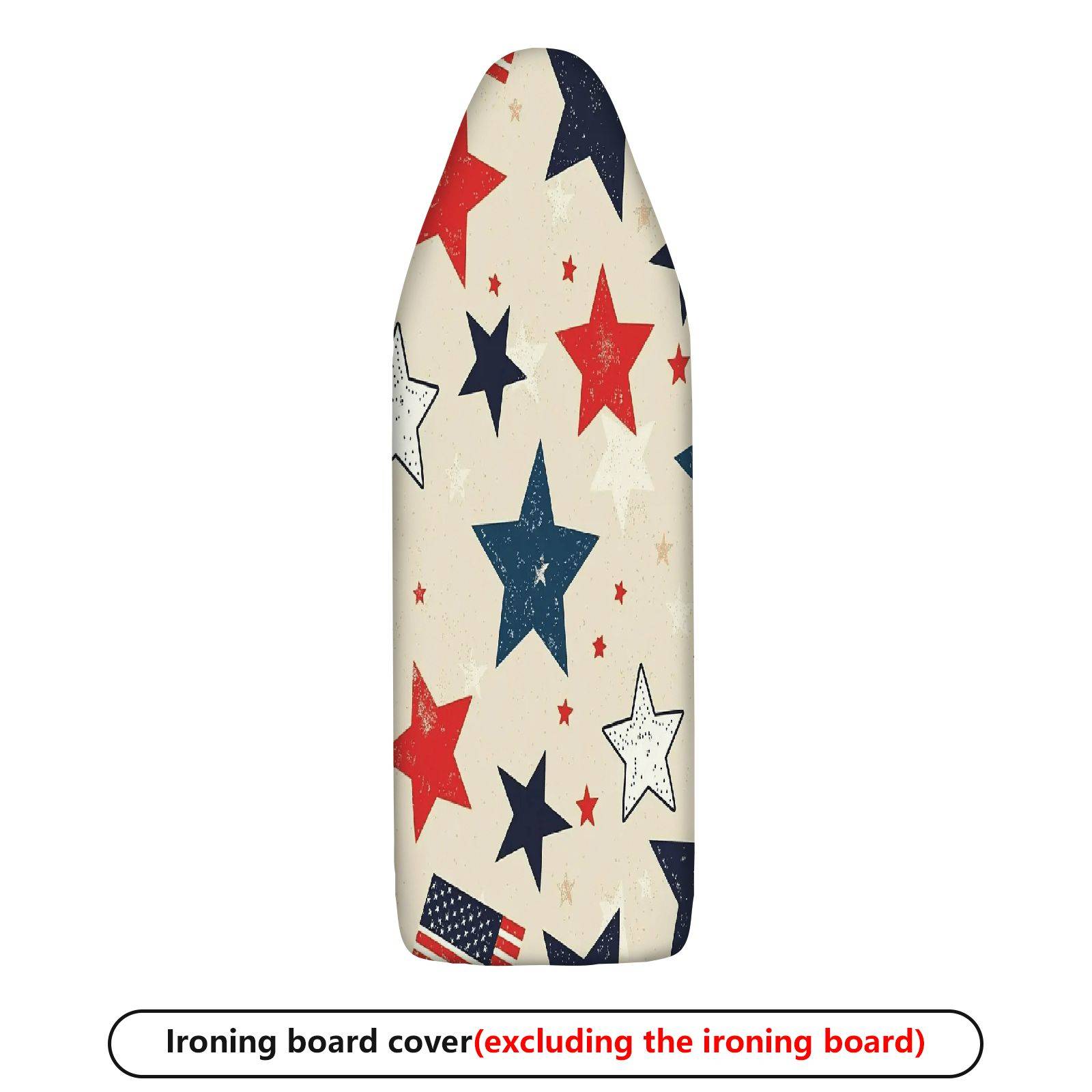 1-Piece Star Pattern American Flag Vintage Theme  Ironing Board Cover, Universal Size, Without Board