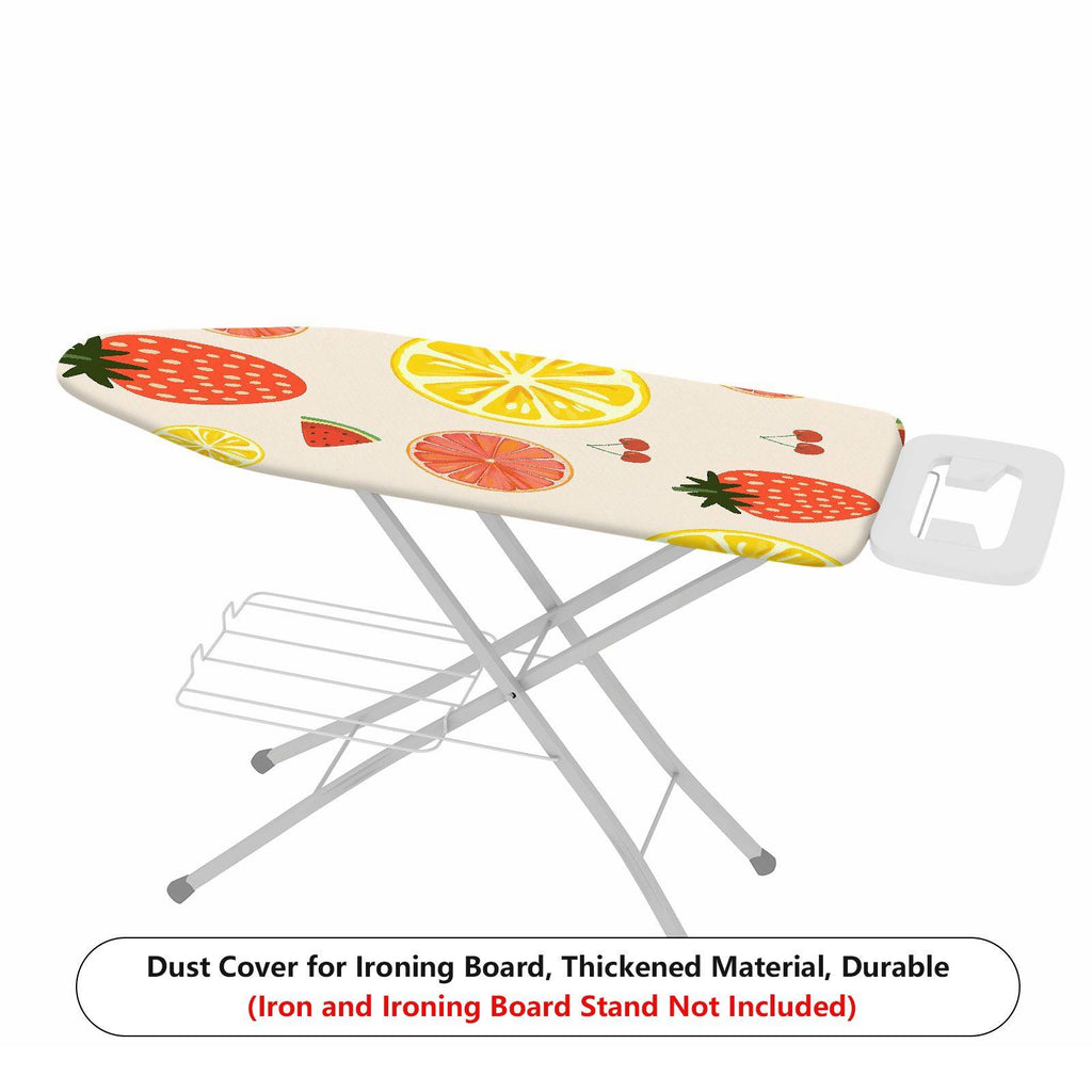 1-Piece Fruits Strawberry Lemon Cherry  Ironing Board Cover, Universal Size, Without Board
