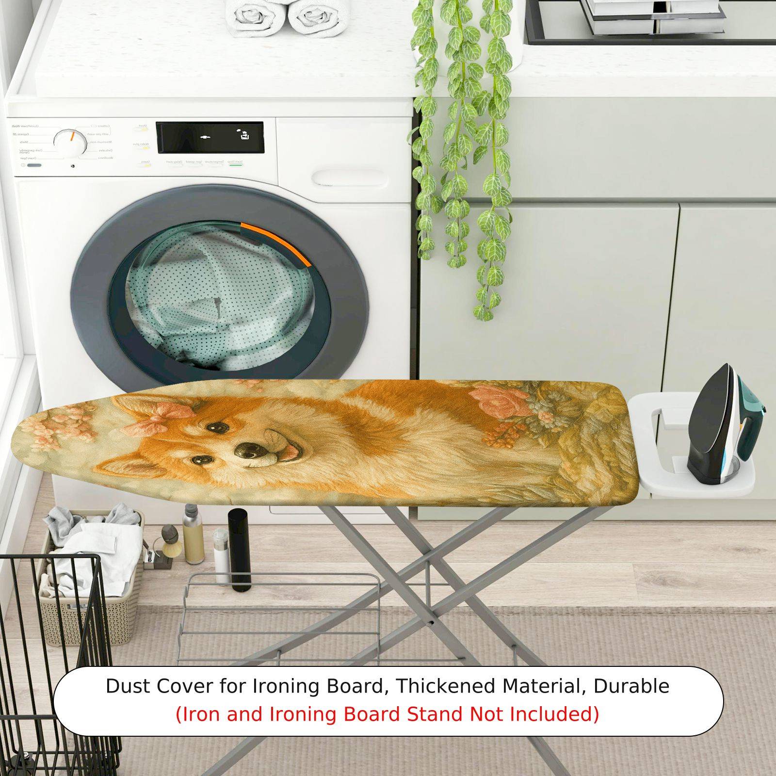 1-Piece Animal Floral Art  Ironing Board Cover, Universal Size, Without Board