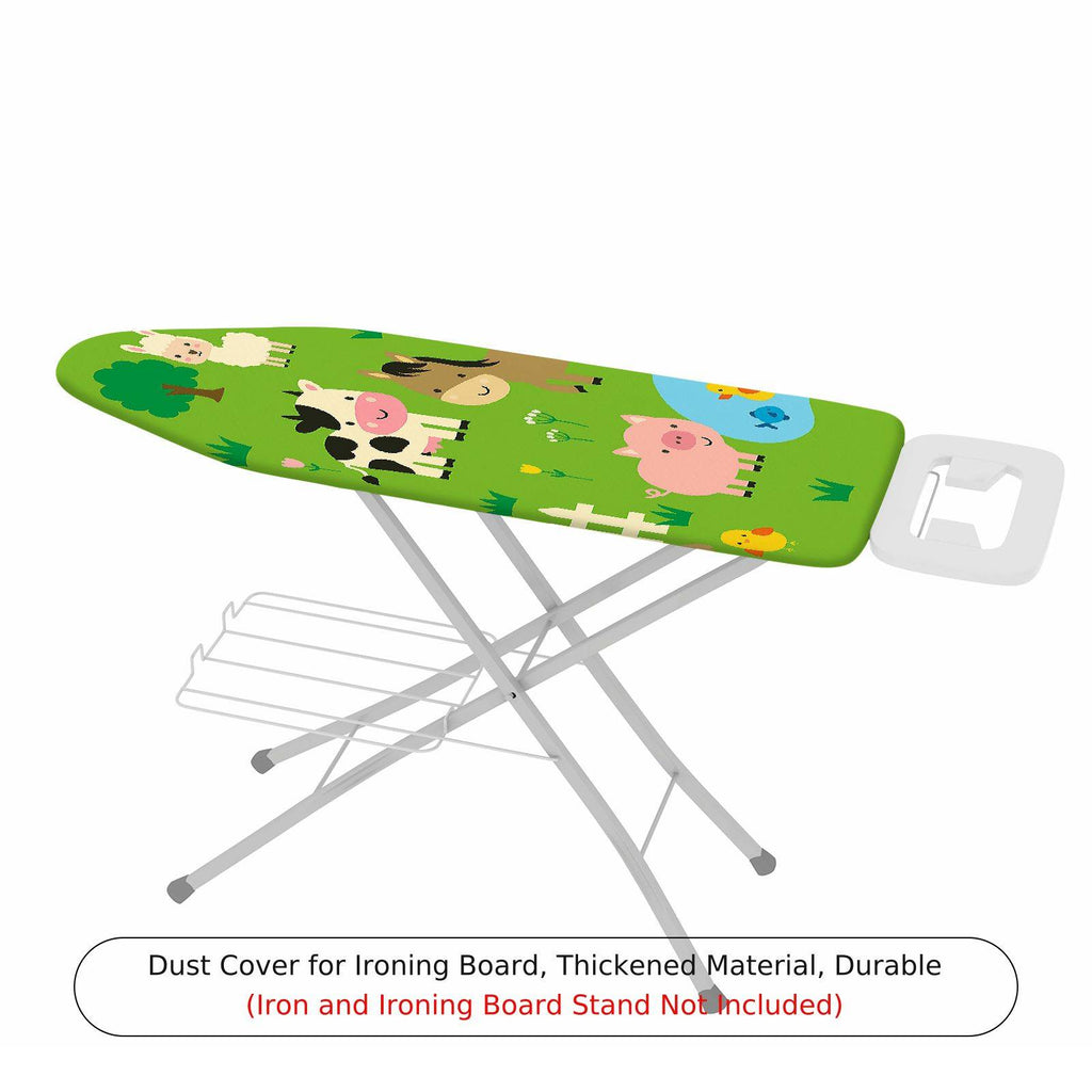 1-Piece Animal Farm Green  Ironing Board Cover, Universal Size, Without Board
