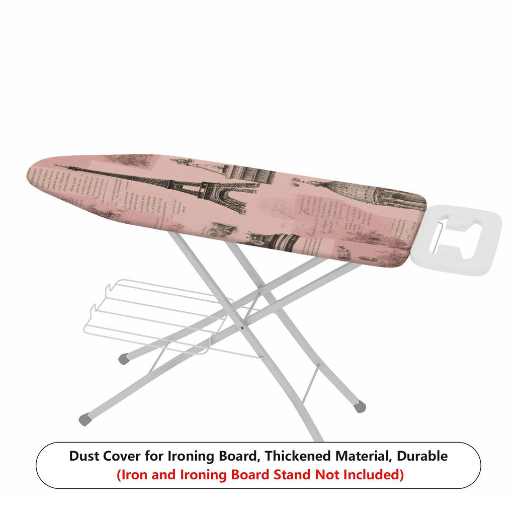 1-Piece Eiffel Tower Retro Architecture Travel  Ironing Board Cover, Universal Size, Without Board