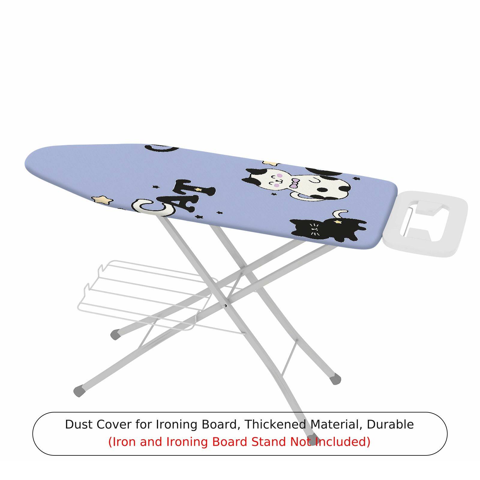 1-Piece Cat Dog Star Moon  Ironing Board Cover, Universal Size, Without Board
