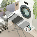 1-Piece Striped Gray Black  Ironing Board Cover, Universal Size, Without Board
