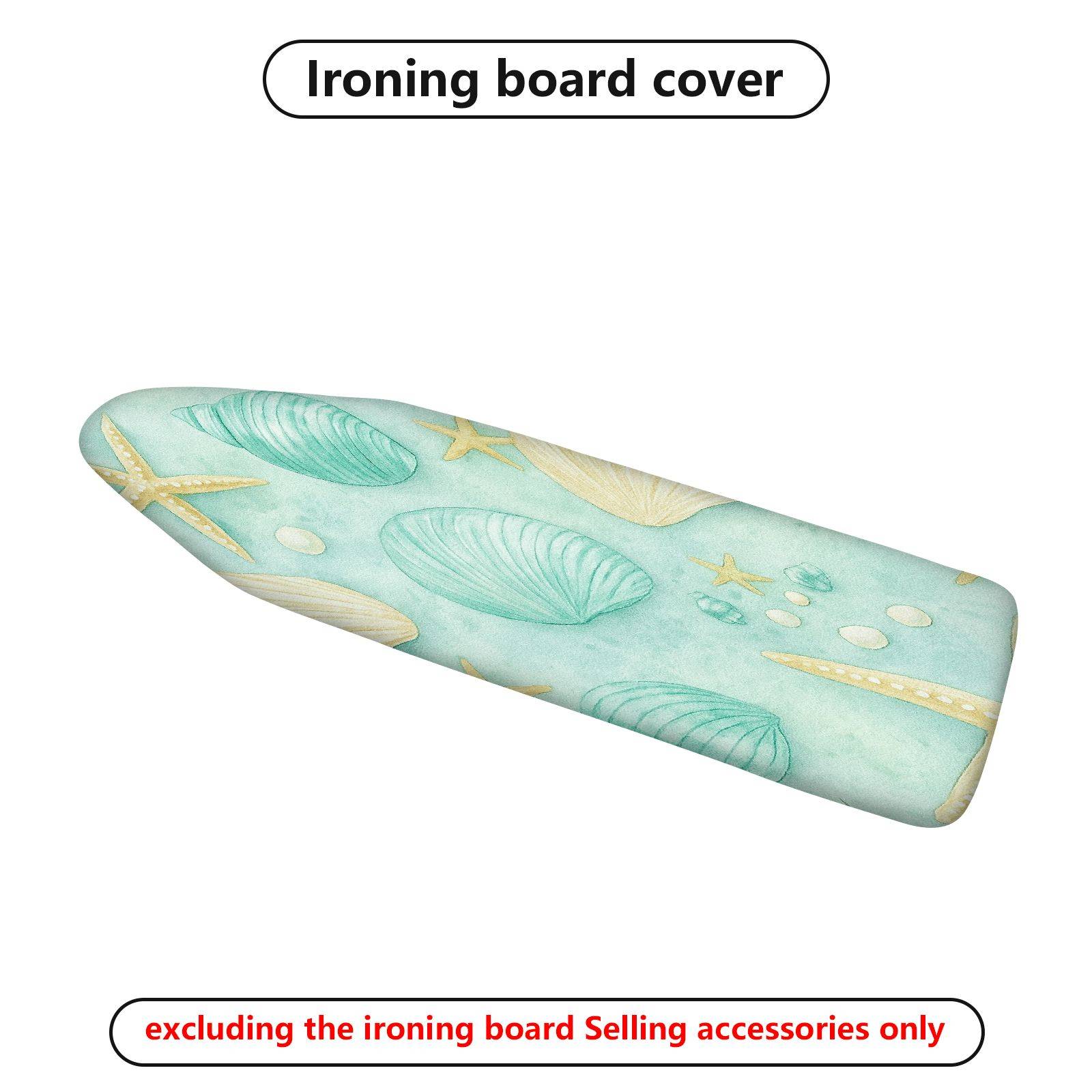 1-Piece Ocean Starfish Shell  Ironing Board Cover, Universal Size, Without Board