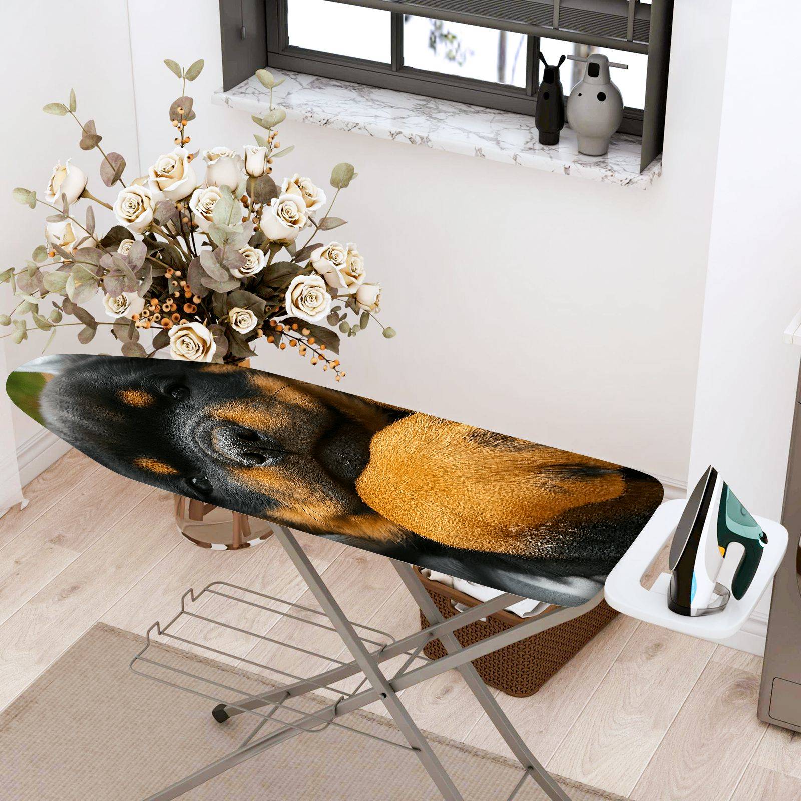 1-Piece Dog Puppy Cute  Ironing Board Cover, Universal Size, Without Board