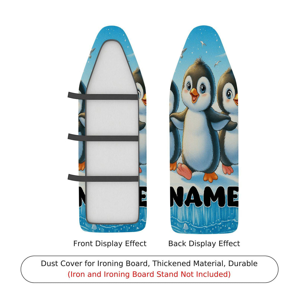 1-Piece Penguin  Fun  Ironing Board Cover, Universal Size, Without Board