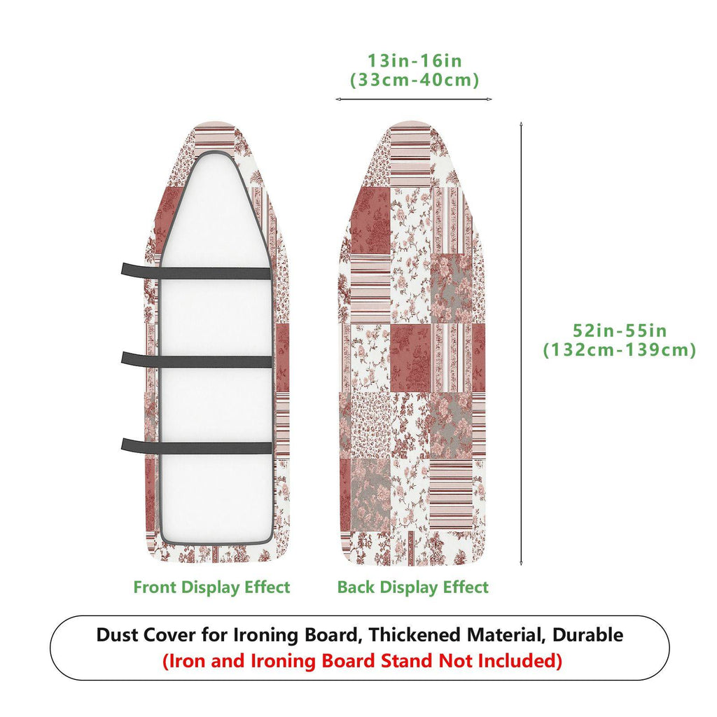 1-Piece Floral Striped Patchwork  Ironing Board Cover, Universal Size, Without Board